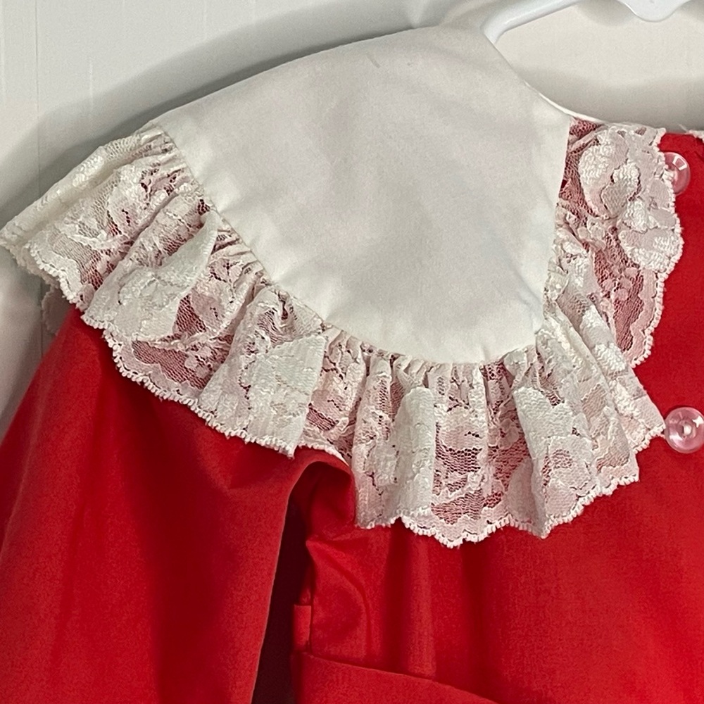 Kids Avenue Full Circle Pageant Party Dress Tiered Ruffle Lace VTG USA Size 2 - Picture 8 of 16
